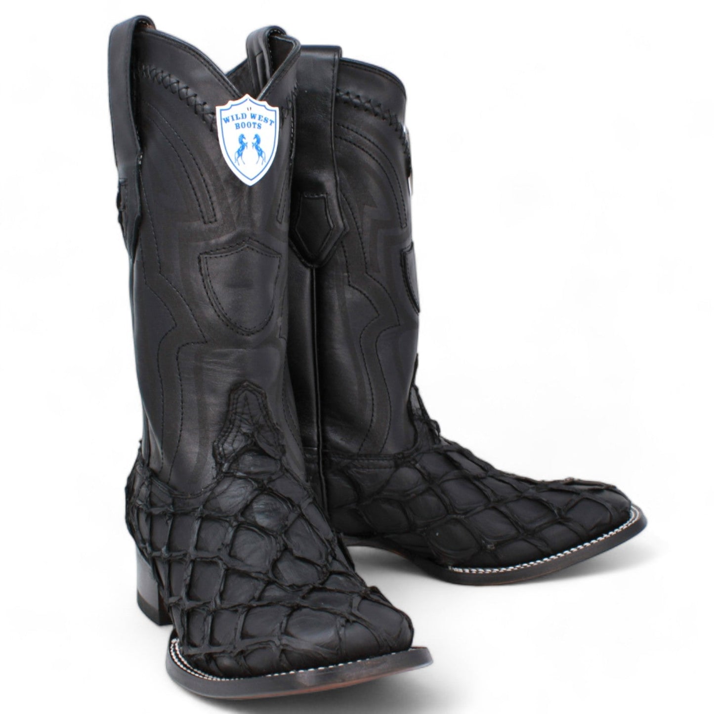 Stingray Wide Square Toe Leather Boots
