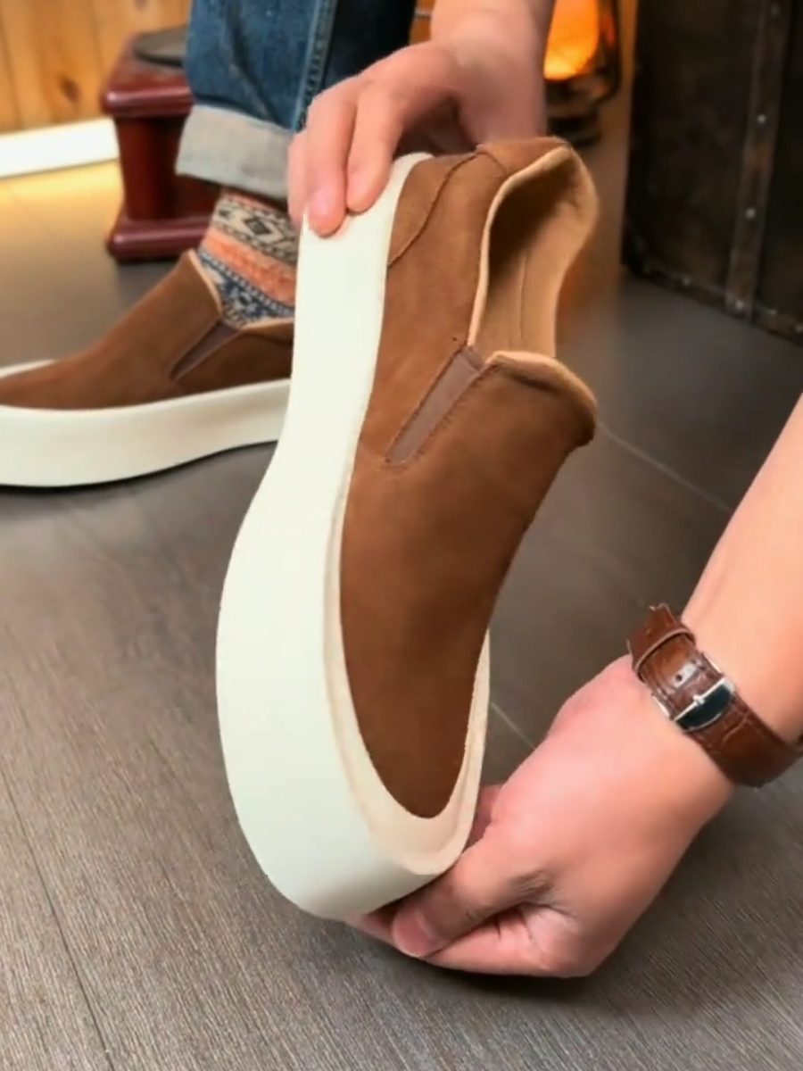 Platform Platform Leather Casual Shoes