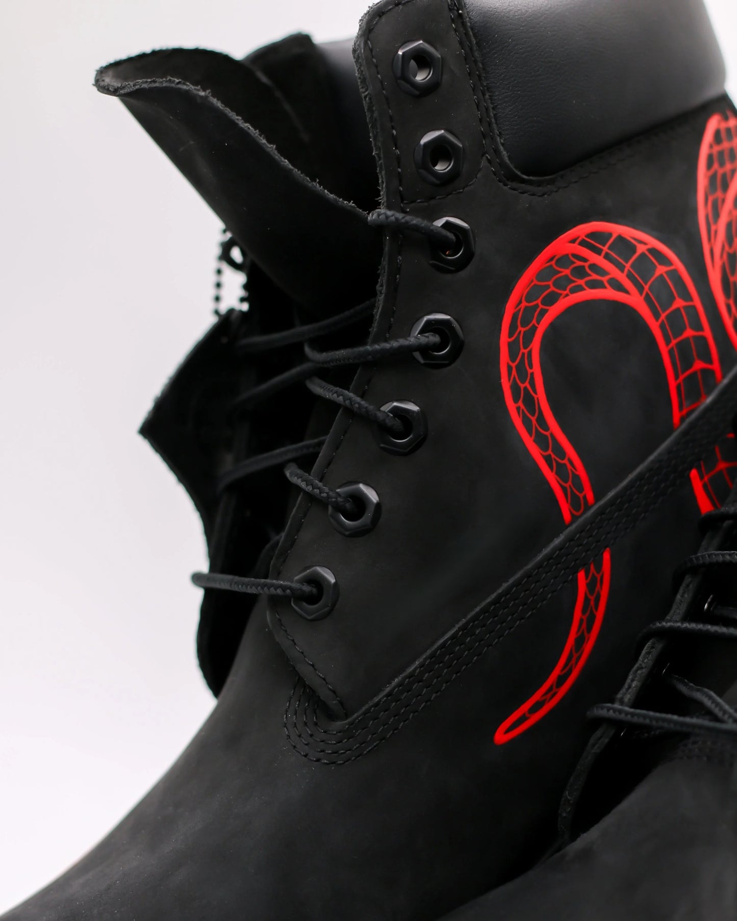 Red Snakeskin 6-inch Outdoor Sports Boots