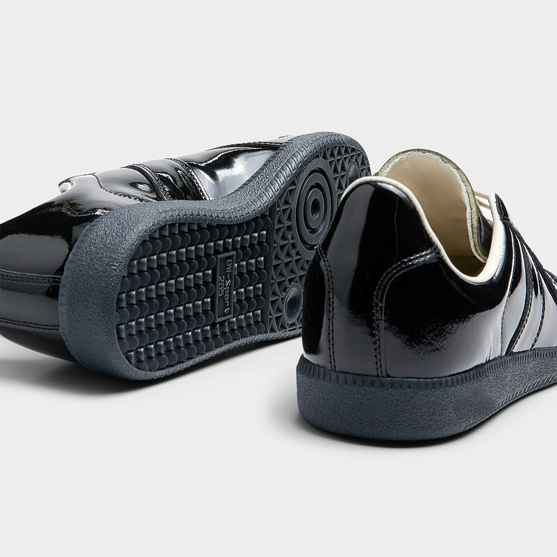 BW Army Black Shiny Patent Leather Glossy Trainer