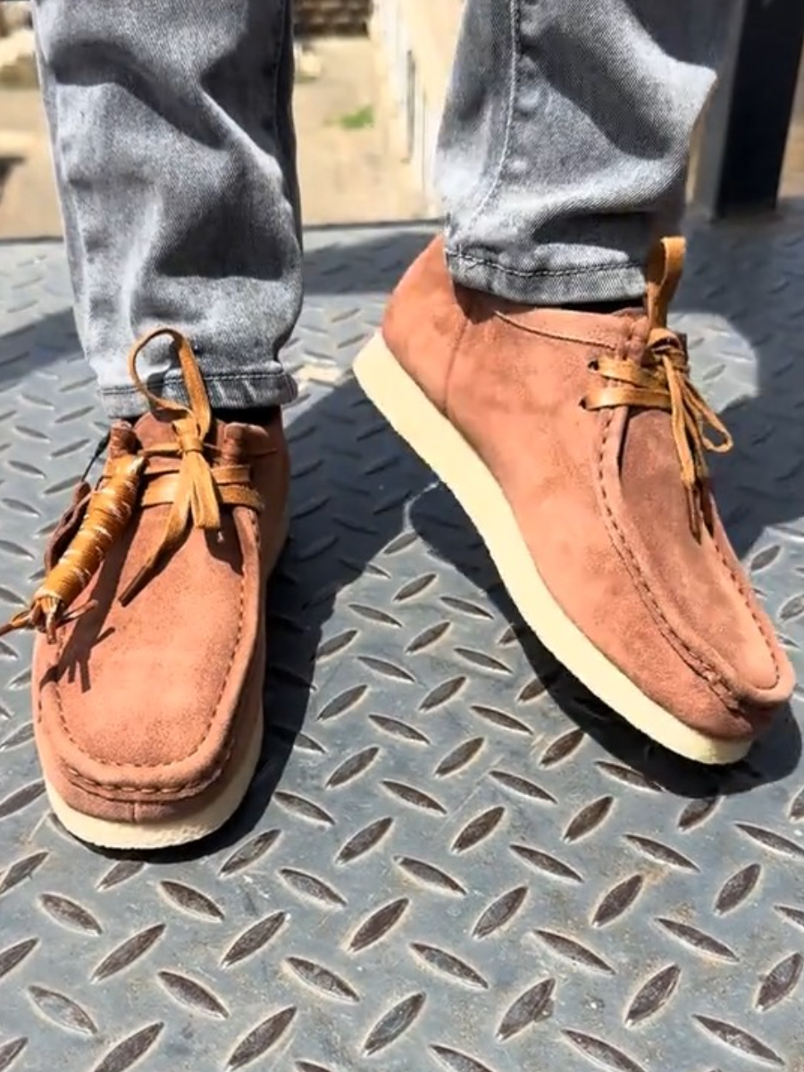 Originals Brown Wallabee Shoes.