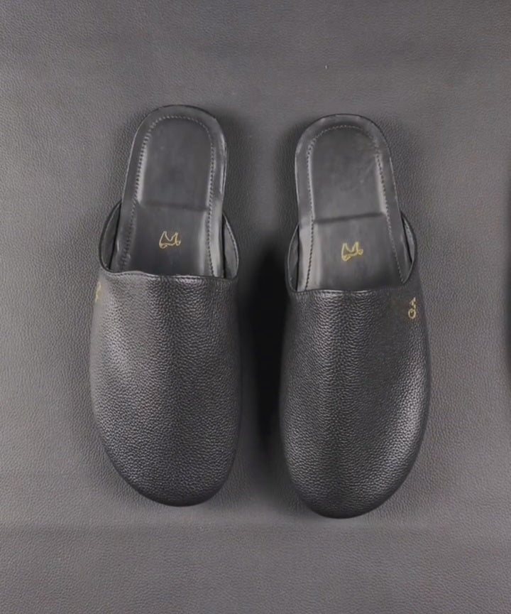 Handmade Cowhide Slippers.