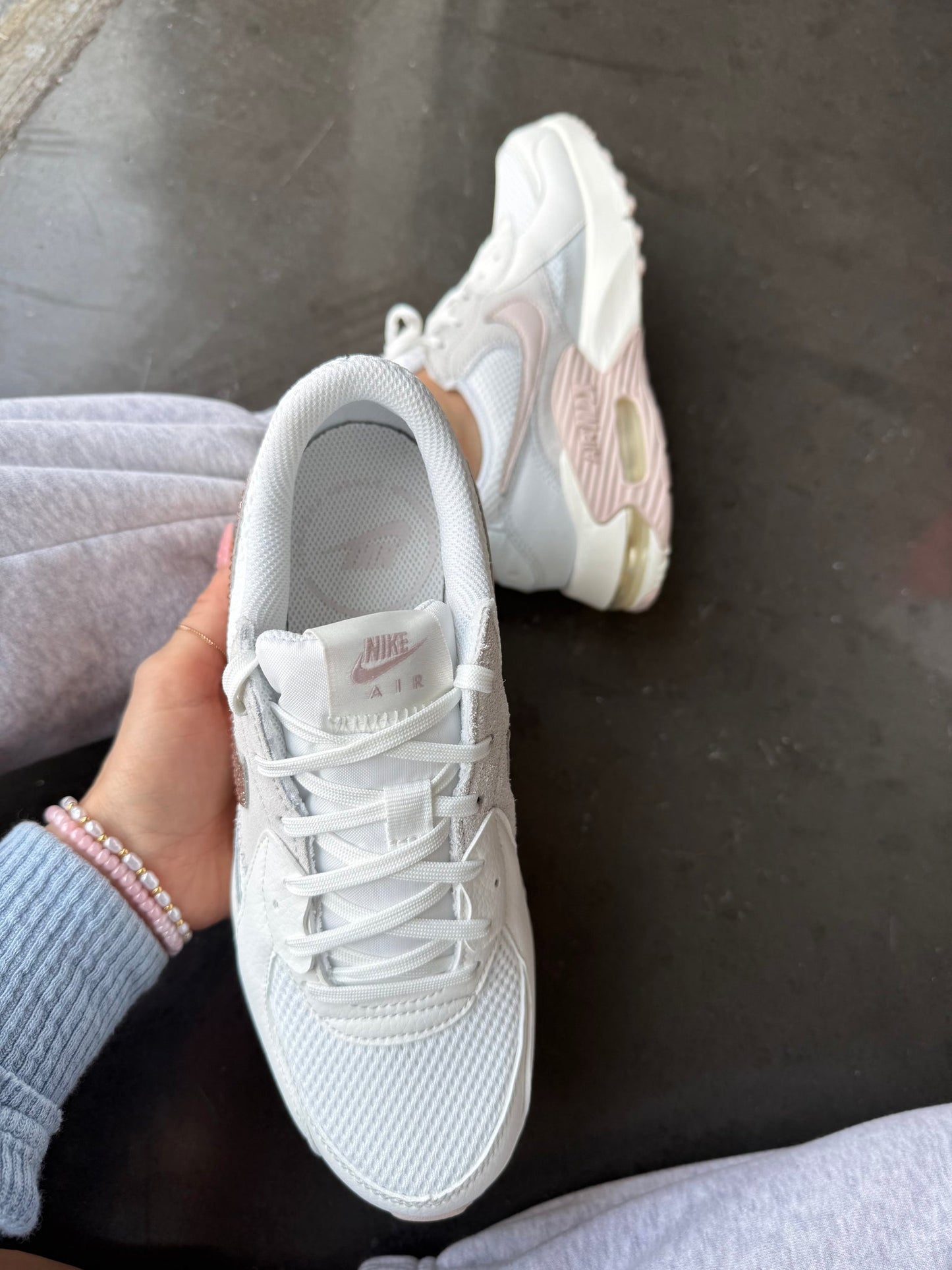 White Blush Swarovski Womens Nike Sneakers