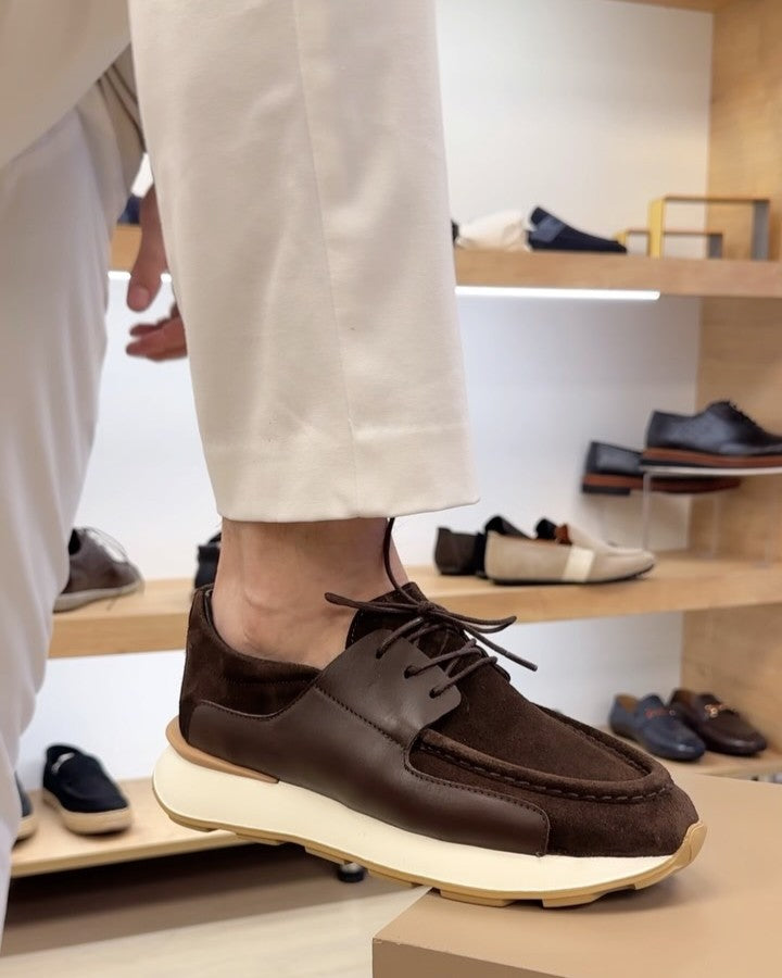 Ahmed Hamdi Bey Silva Brown Men's Leather Shoes