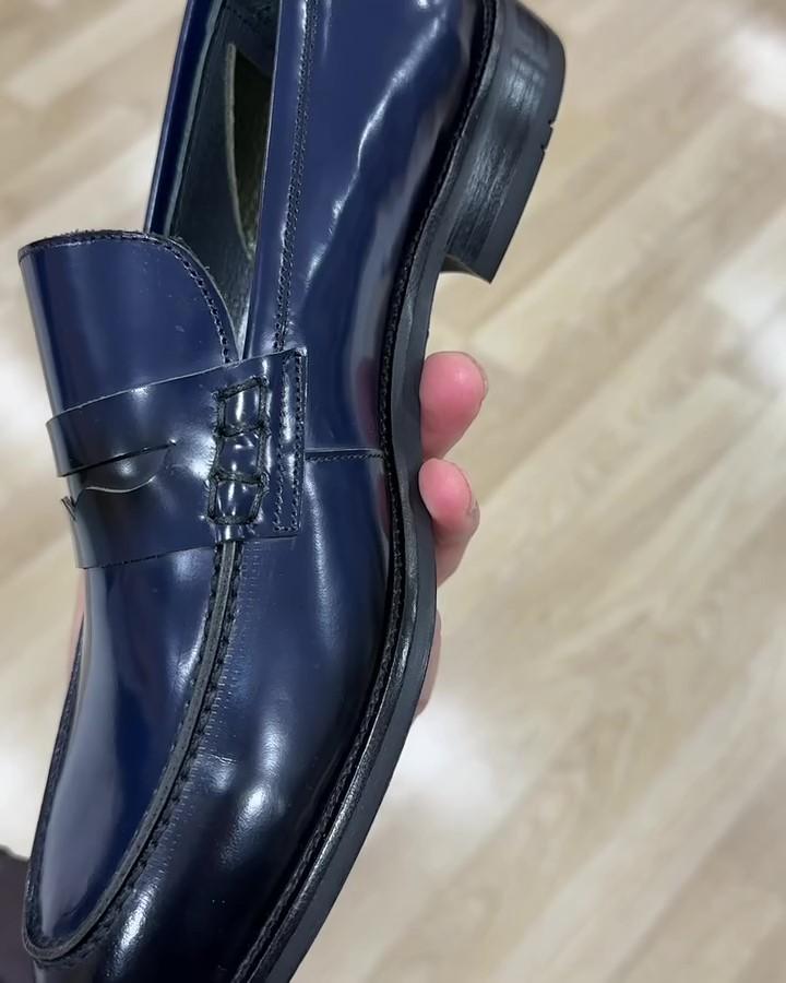 Men's New Blue Quality Genuine Leather Retro Casual Shoes
