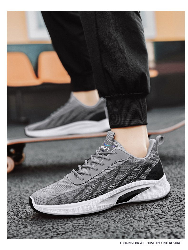 Men¡®s summer fly-knit lightweight casual breathable sneakers