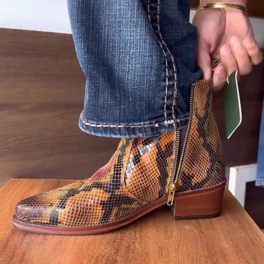 Men's Python Chelsea Boots