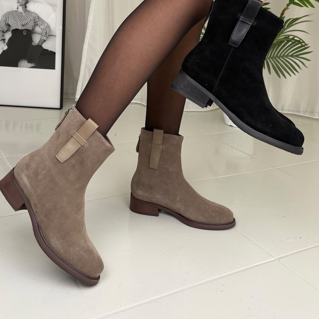 Women's Suede Leather Ankle Boots
