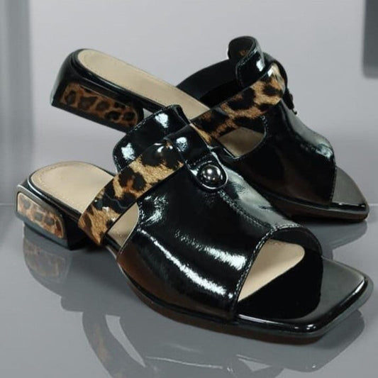Women's Calfskin Gladiator Flat Sandals