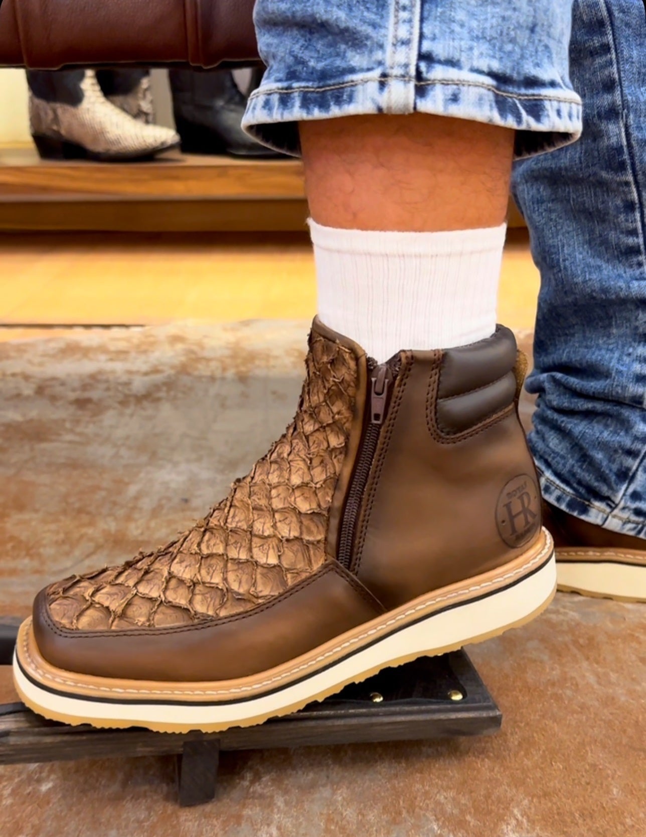 Vintage Handmade Western Cowboy Boots