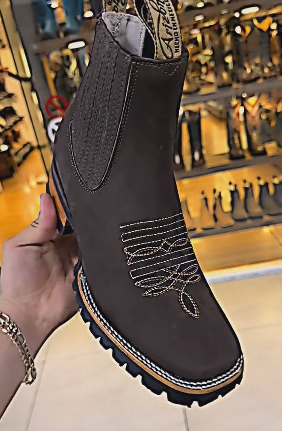 Hand-embroidery Vintage Cowboy Boots