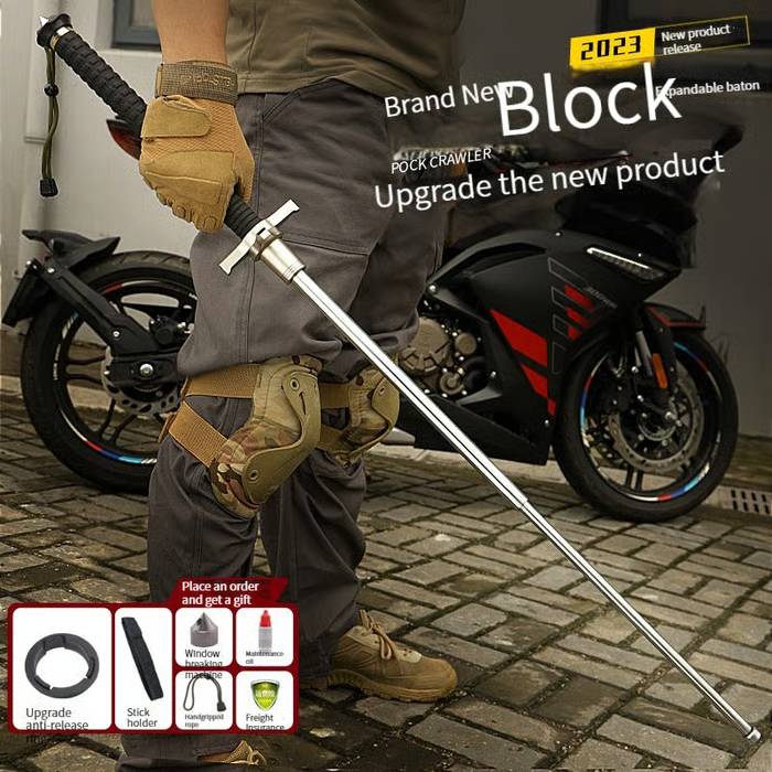 ??Limited Time 49% OFF??Improved Self-Defense, Automatically Retractable Hiking Stick