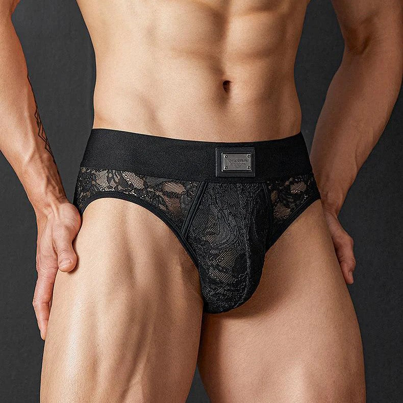 Men's lace sexy briefs£¨2Pack)