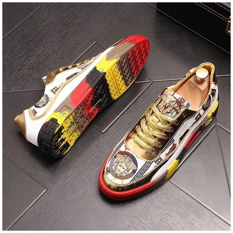 Men's Printed Colorful Fashionable Sneakers