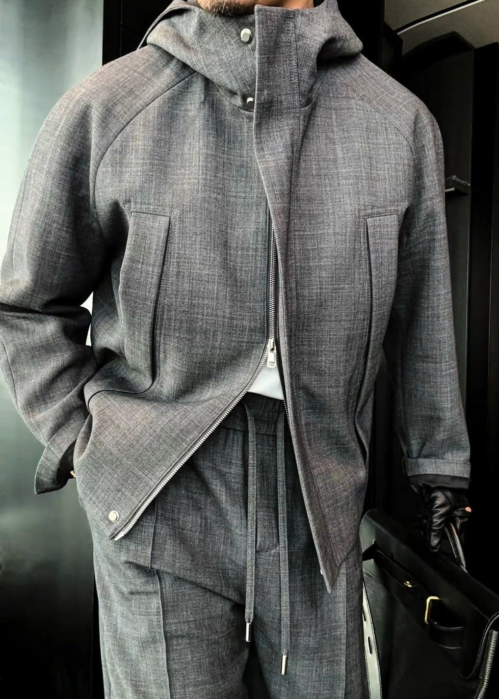 Men¡¯s Multi-Pocket Designer-Style Casual Suit Set