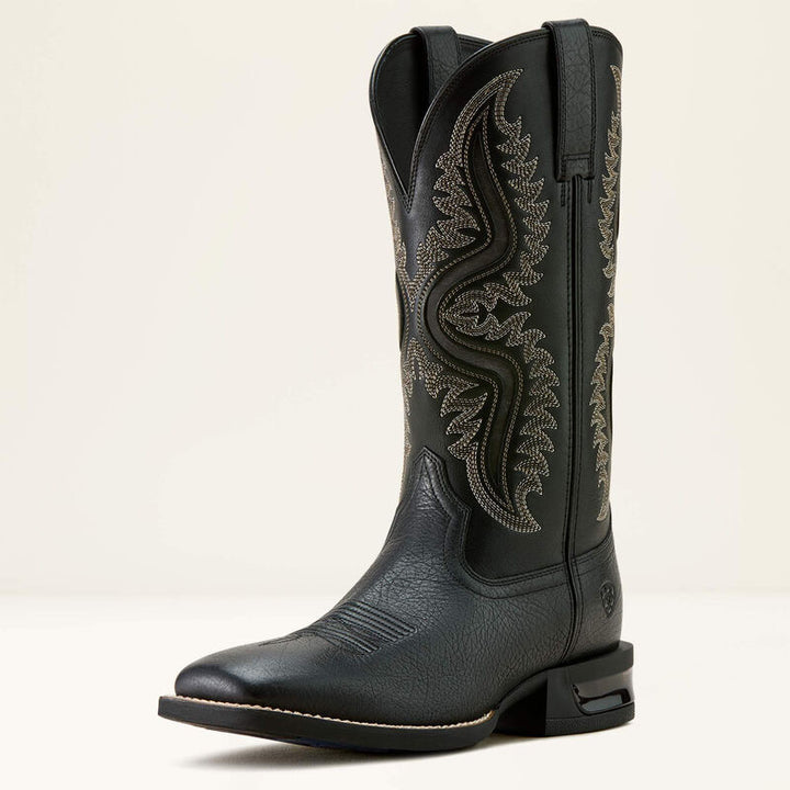 Vintage Embroidered Cowhide Western Boots