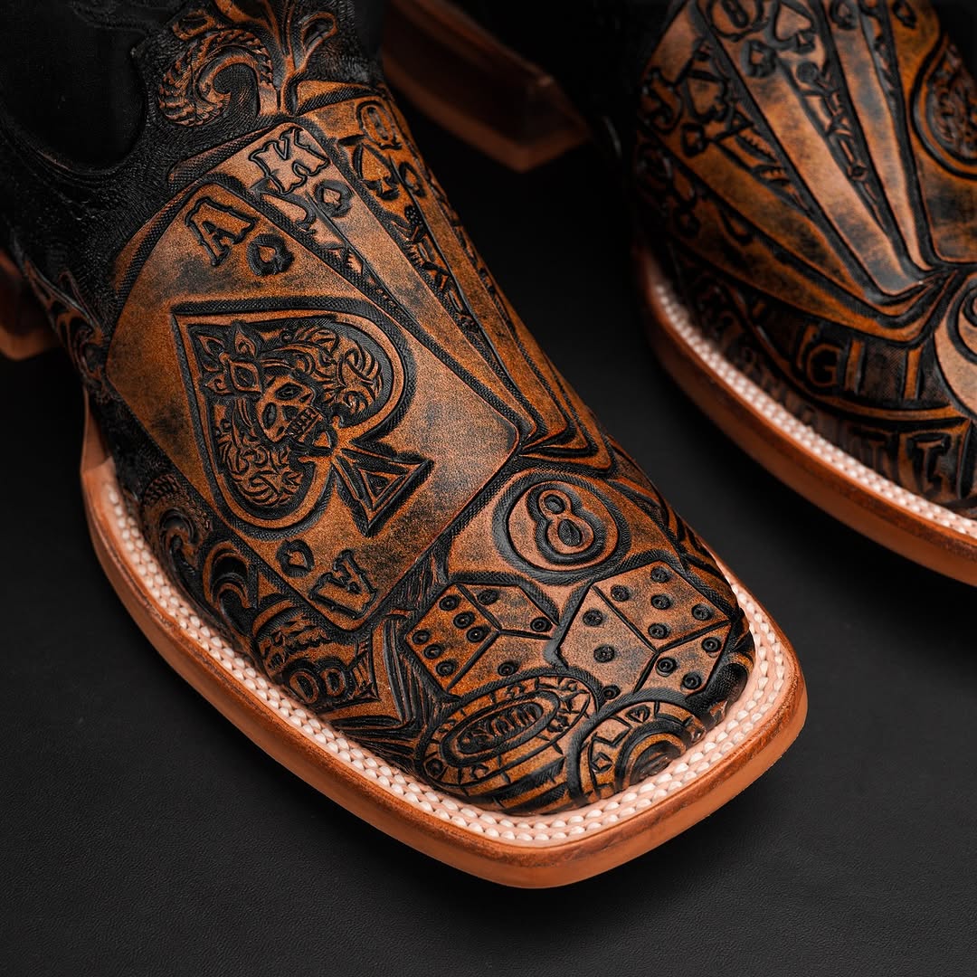 ¡°The Gambler 2.0¡±¡ª¡ª Royal Flush Country Cowboy Boots
