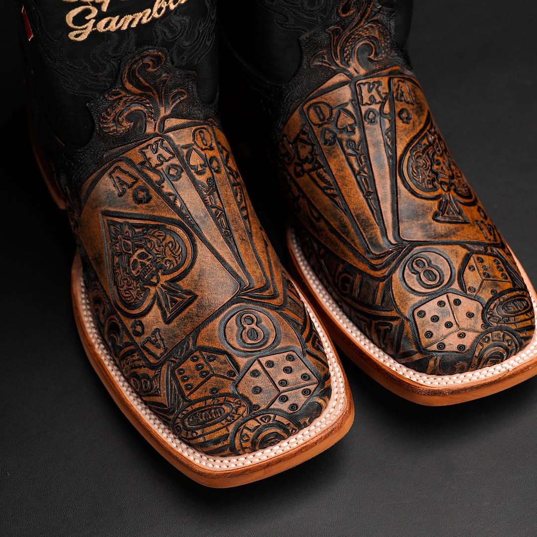 ¡°The Gambler 2.0¡±¡ª¡ª Royal Flush Country Cowboy Boots