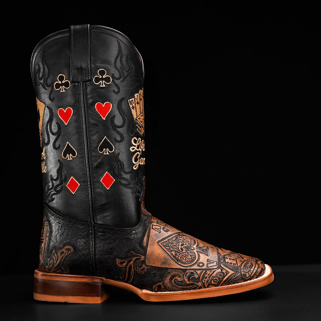 ¡°The Gambler 2.0¡±¡ª¡ª Royal Flush Country Cowboy Boots