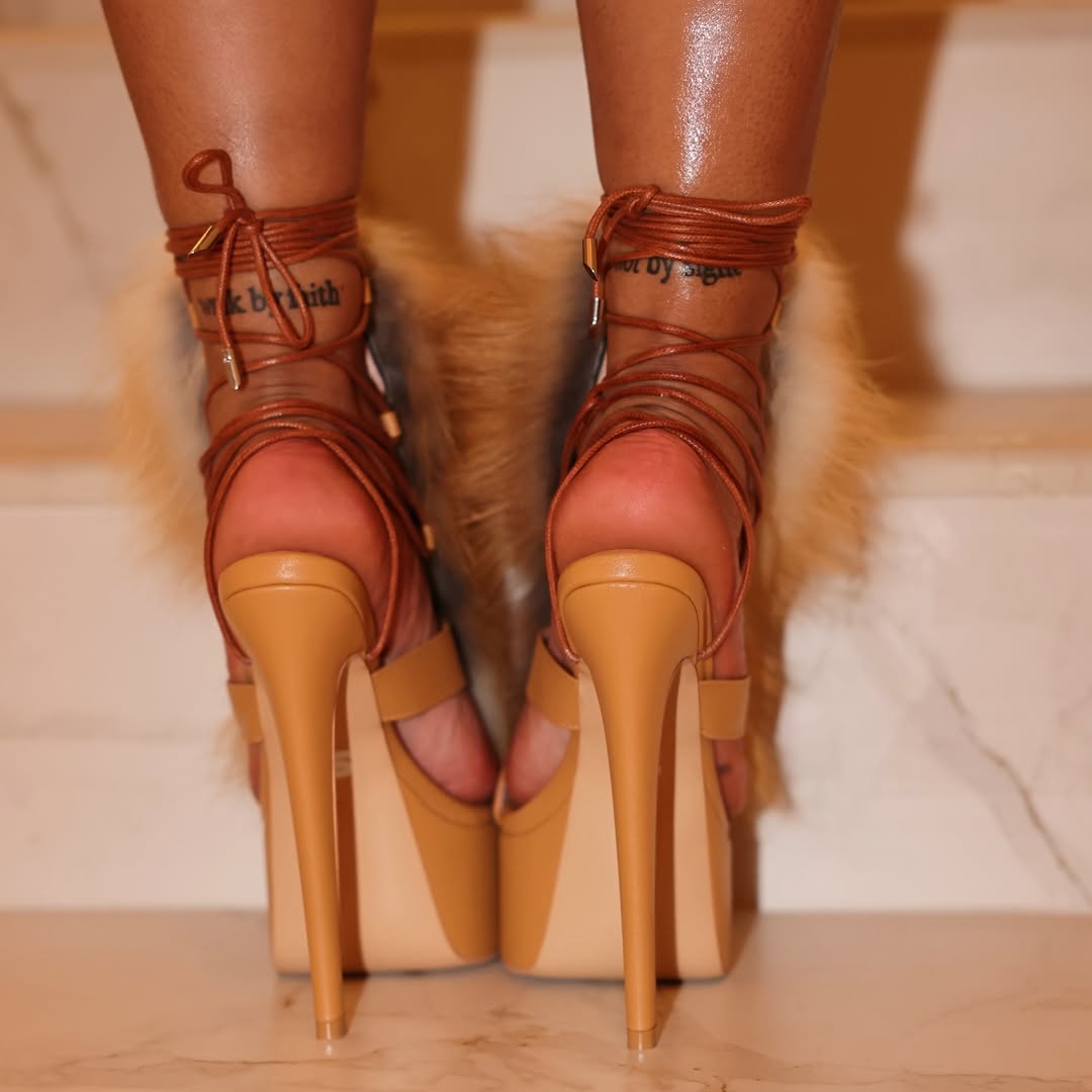 Faux Fur Wedge Heels