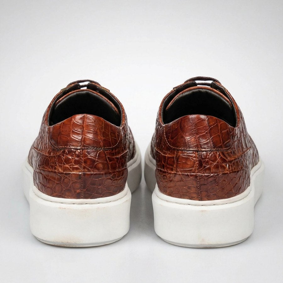 Crocodile Leather Sneakers