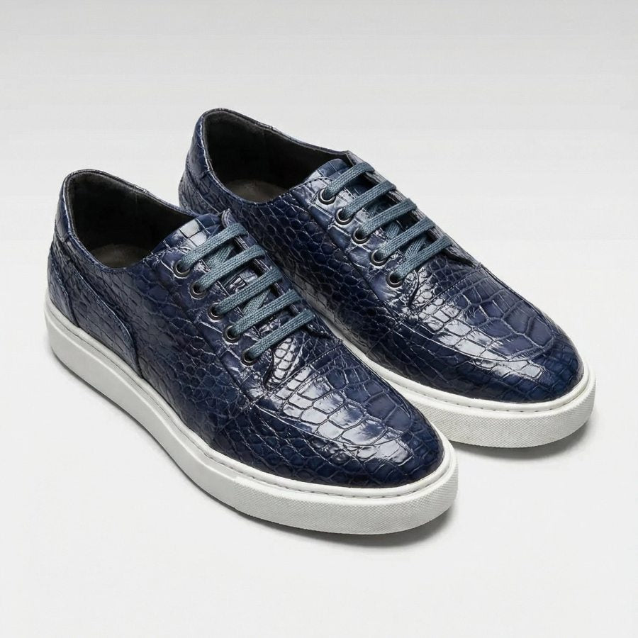 Crocodile Leather Sneakers