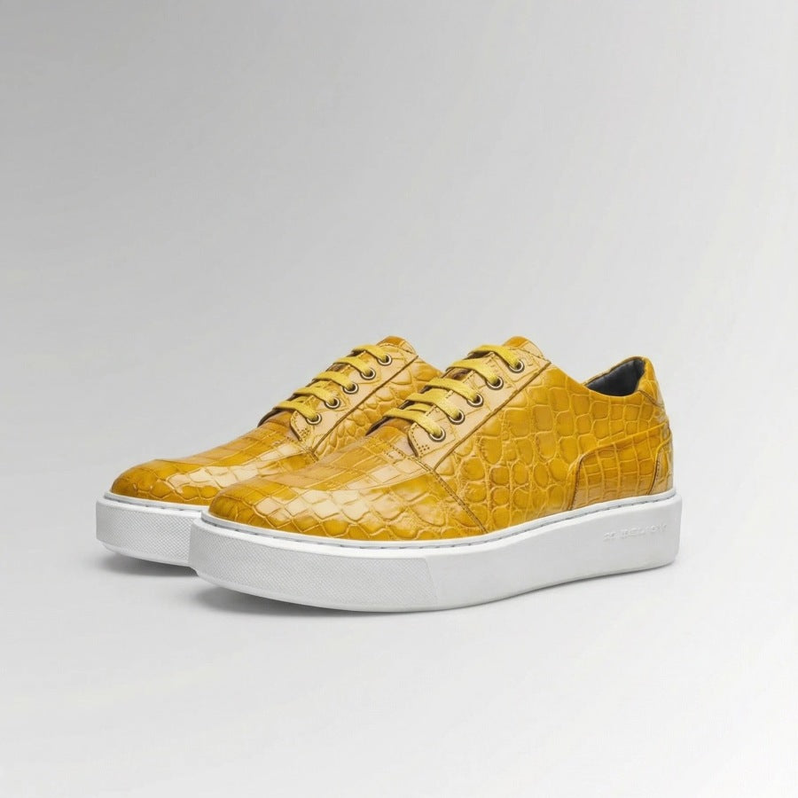 Crocodile Leather Sneakers