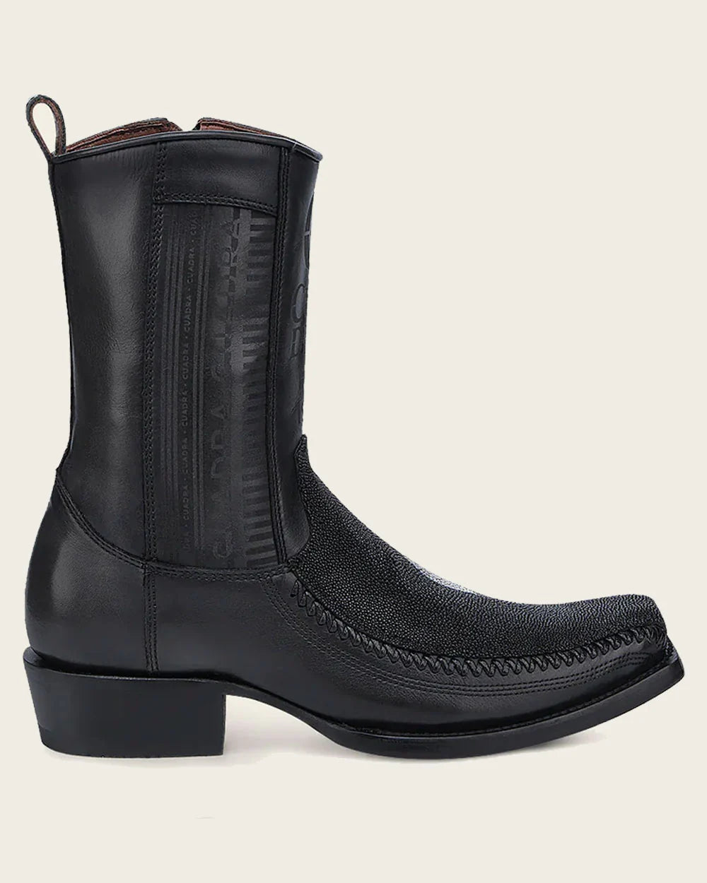 Pirarucu Fish Original Wide Square Toe Leather Boots