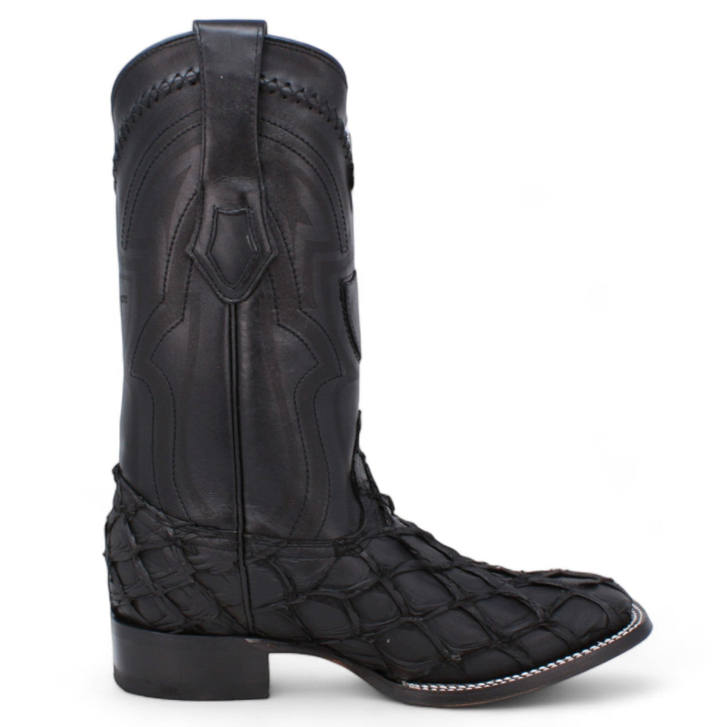 Stingray Wide Square Toe Leather Boots