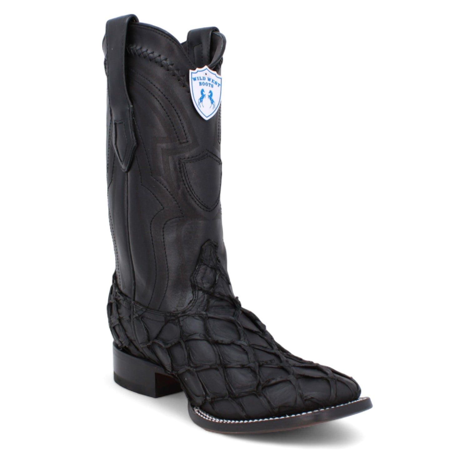 Stingray Wide Square Toe Leather Boots