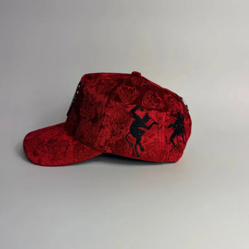 LUCIFER U2 Velvet Baseball Cap