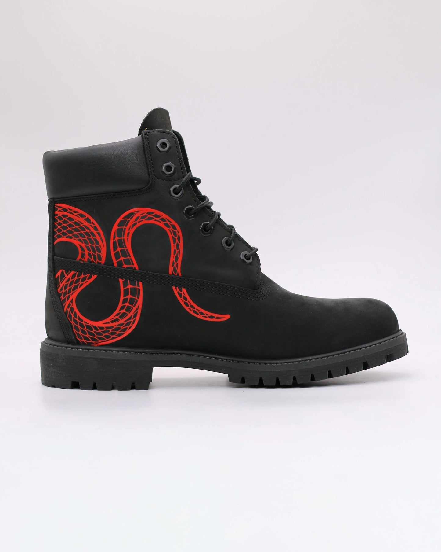 Red Snakeskin 6-inch Outdoor Sports Boots