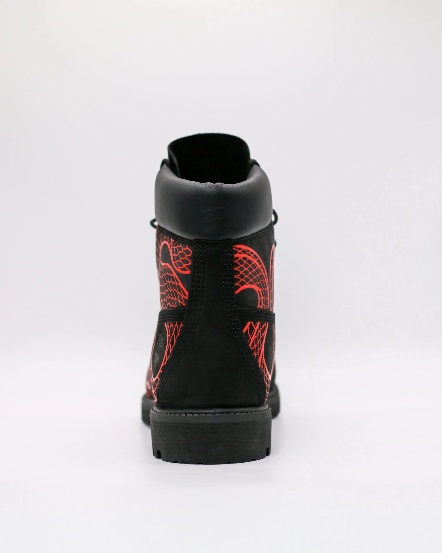 Red Snakeskin 6-inch Outdoor Sports Boots