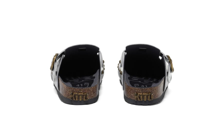 Silver Metallic Clogs/slippers