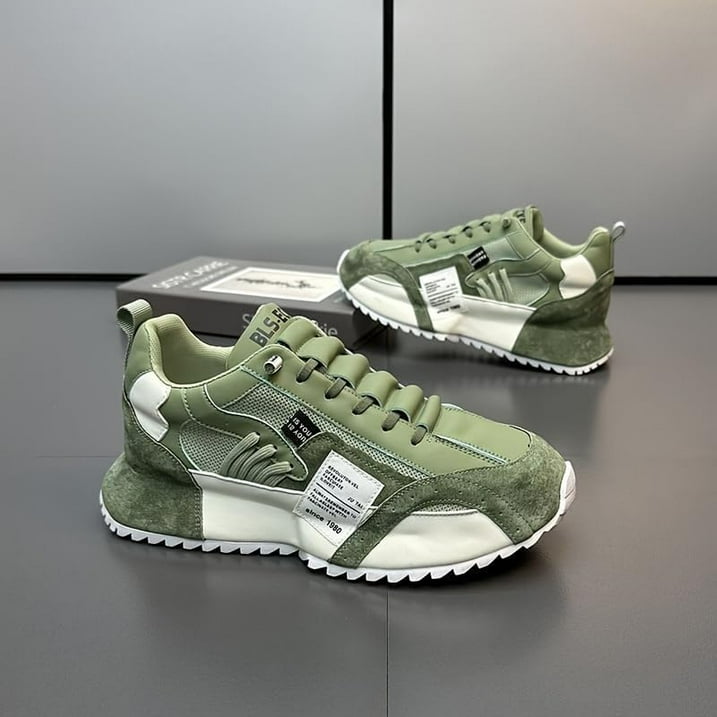Men's Trendy Platform Lace Up Sneakers