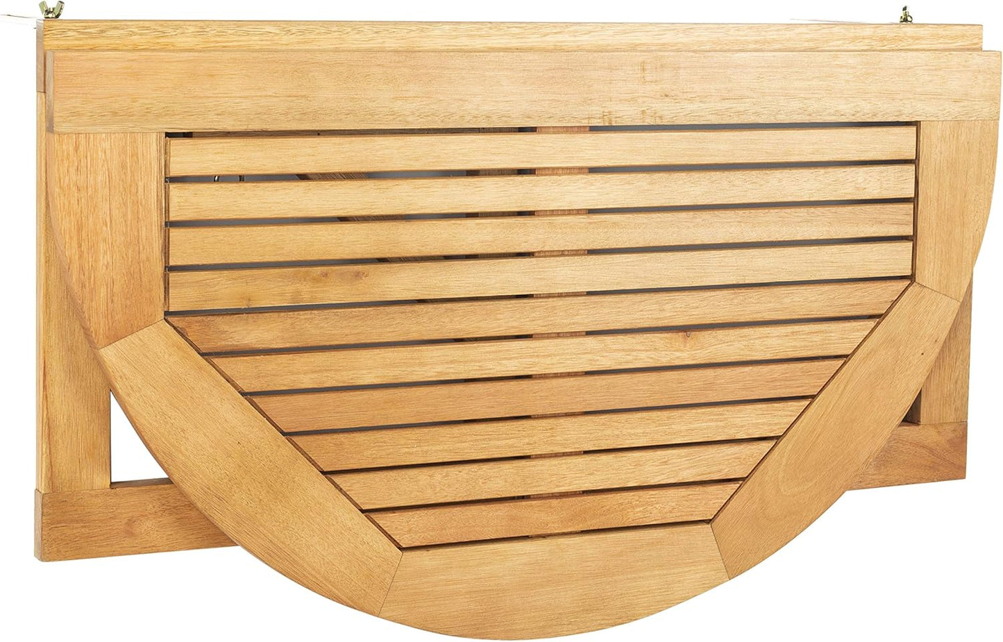 Outdoor Natural Teak Wood Balcony Hanging Half Table