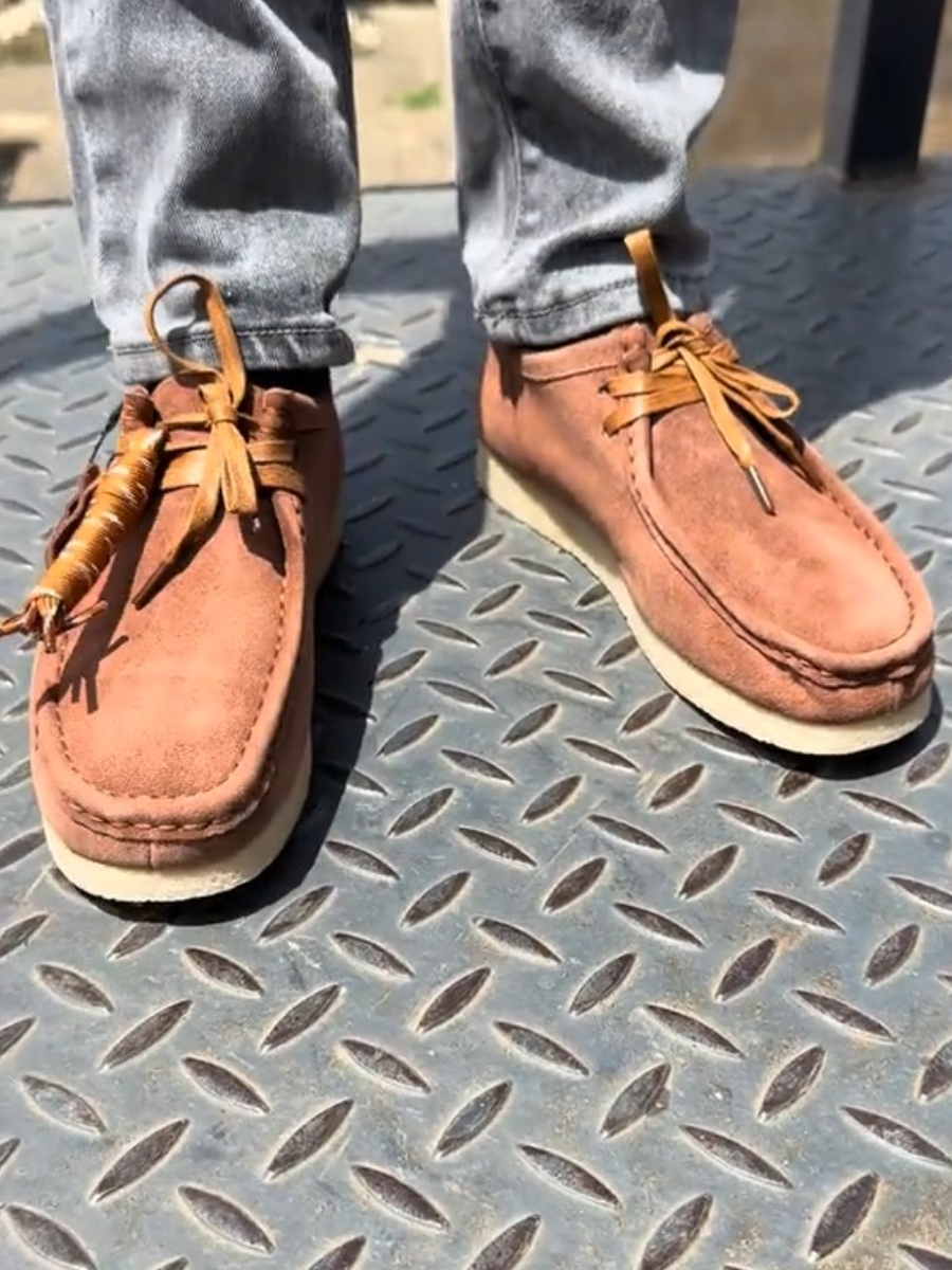Originals Brown Wallabee Shoes.