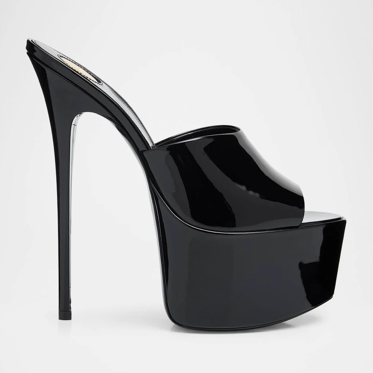 Patent Leather 110mm Platform Mules