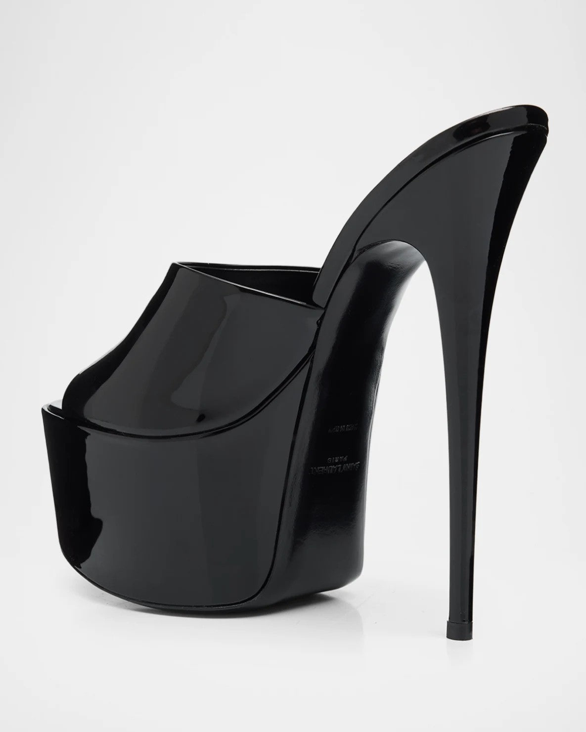 Patent Leather 110mm Platform Mules