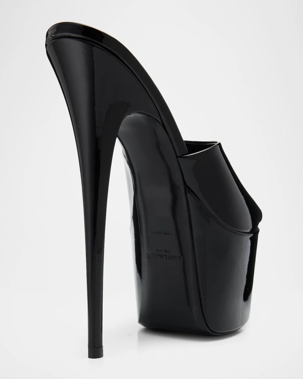 Patent Leather 110mm Platform Mules