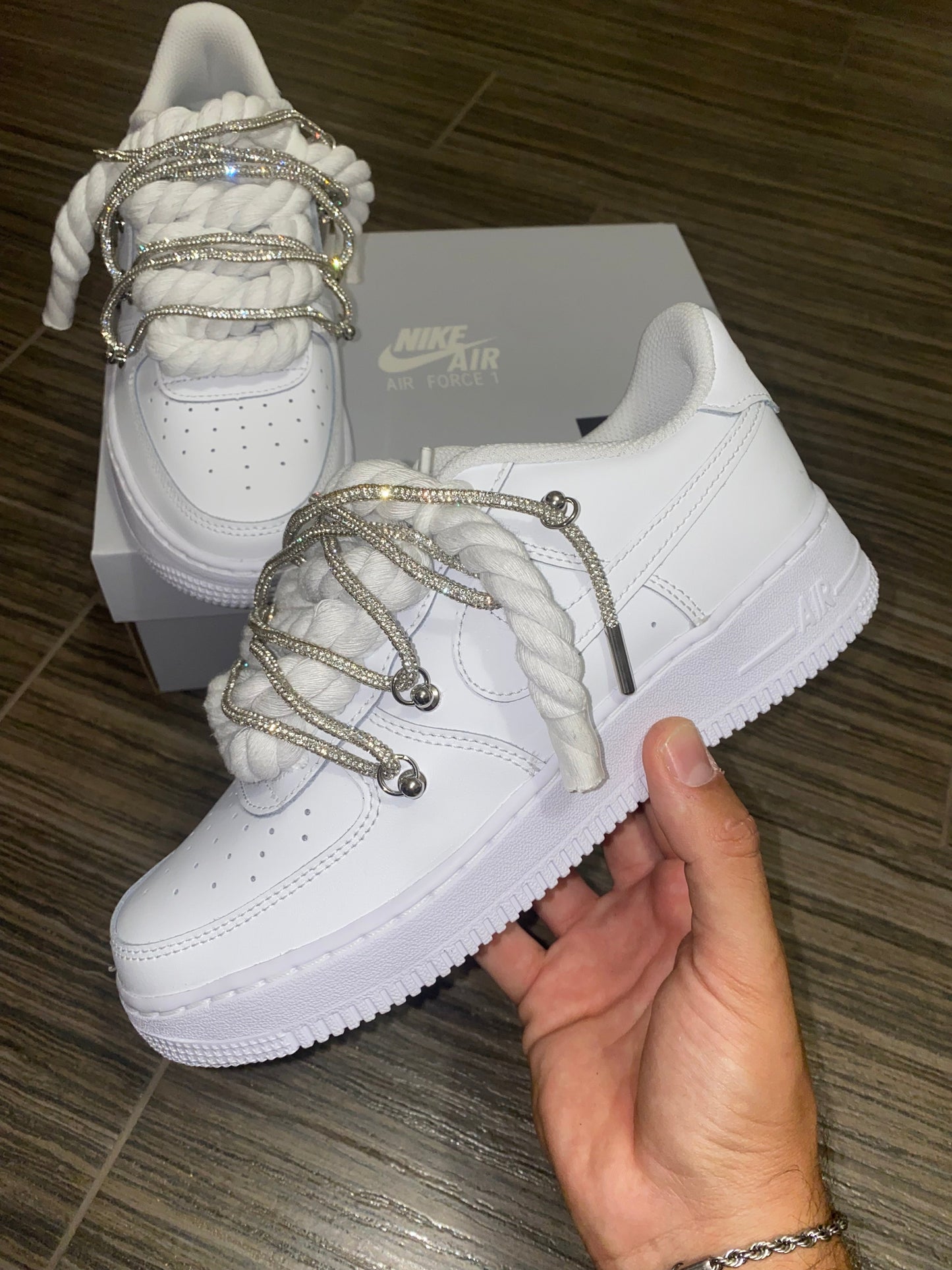 Customized "Swarovski Rope" Sneakers