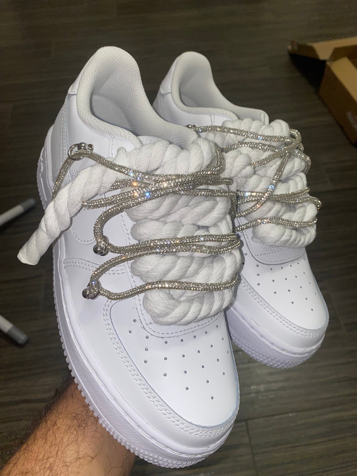 Customized "Swarovski Rope" Sneakers