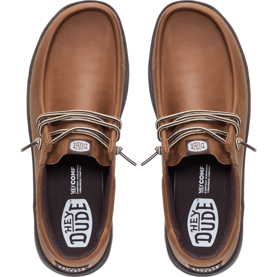 HEYDUDE Men's Paul Full Grain Leather Casual Shoes