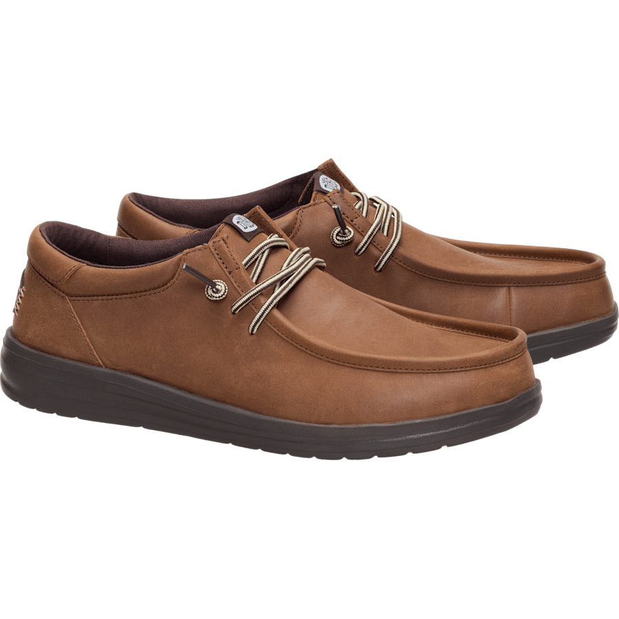 HEYDUDE Men's Paul Full Grain Leather Casual Shoes