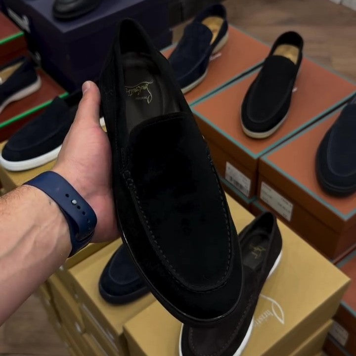 Italian Handmade Suede Men's Loafers