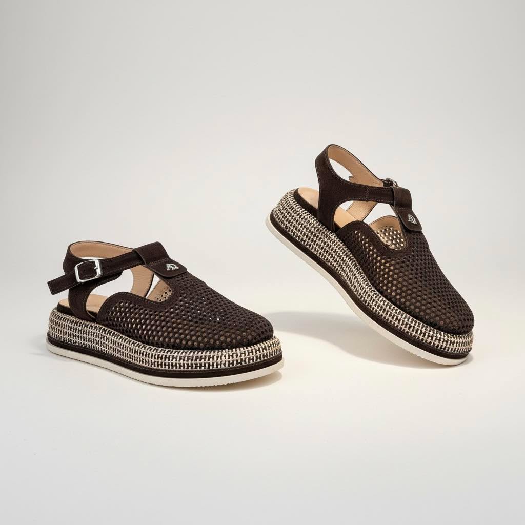 Women's Platform Mary Jane Espadrilles