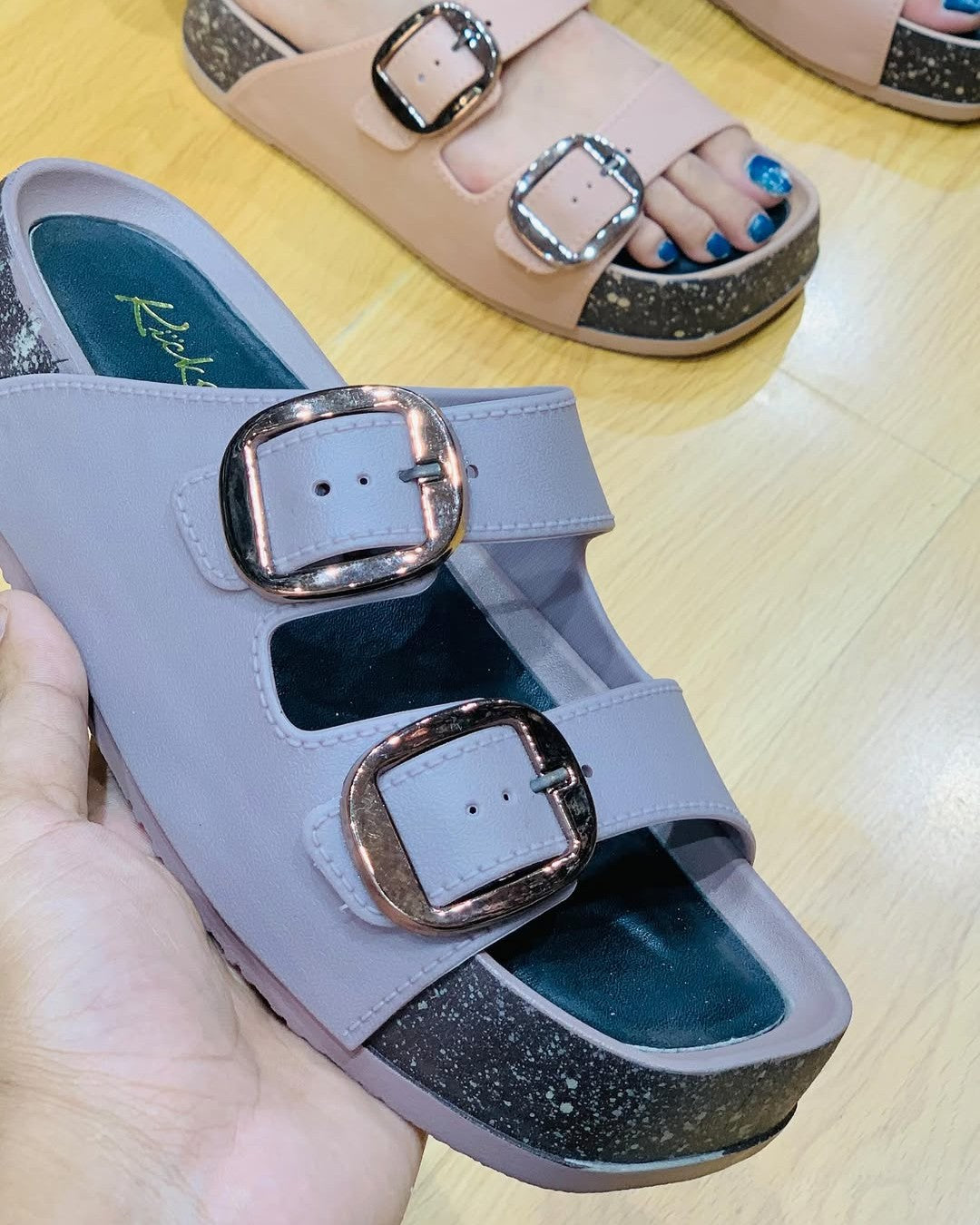 Women's Platform Orthopedic Buckle Slippers