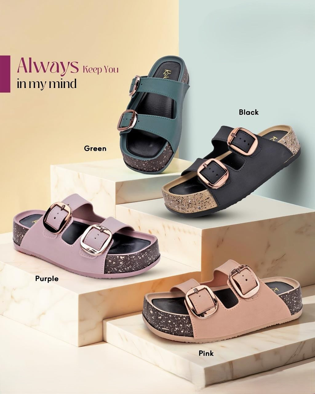 Women's Platform Orthopedic Buckle Slippers