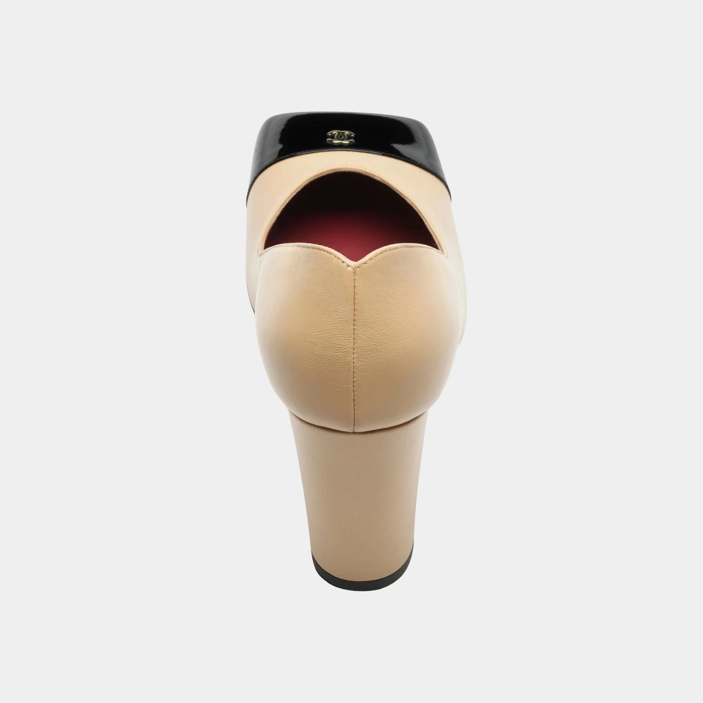 Pumps in Lambskin & Patent Calfskin