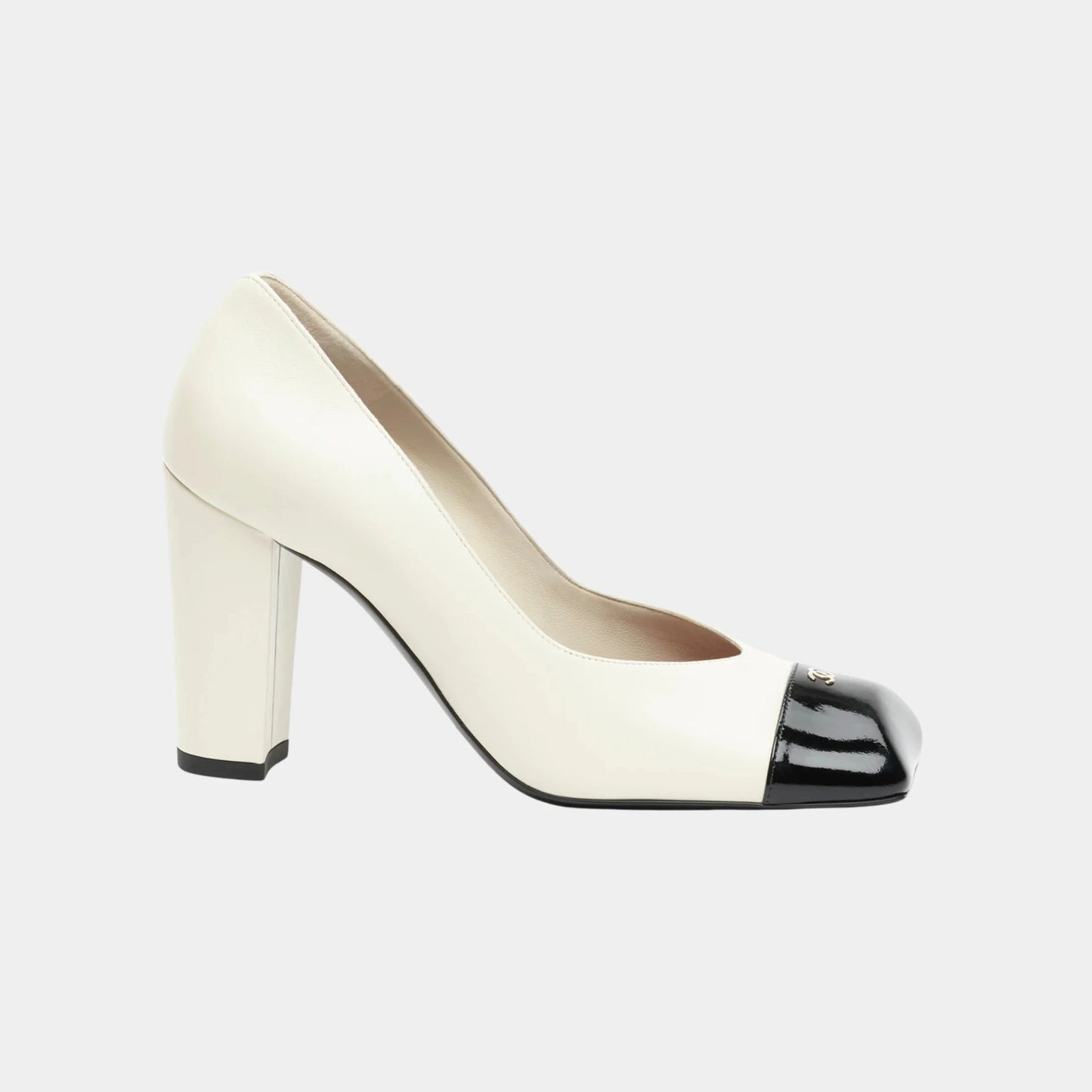 Pumps in Lambskin & Patent Calfskin